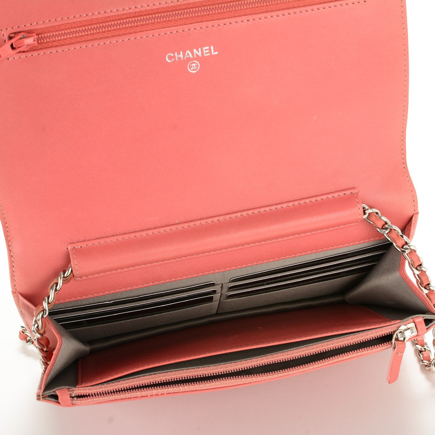 Chanel Lambskin Lucky Charms Symbols Wallet on Chain WOC Pink 5 of 8