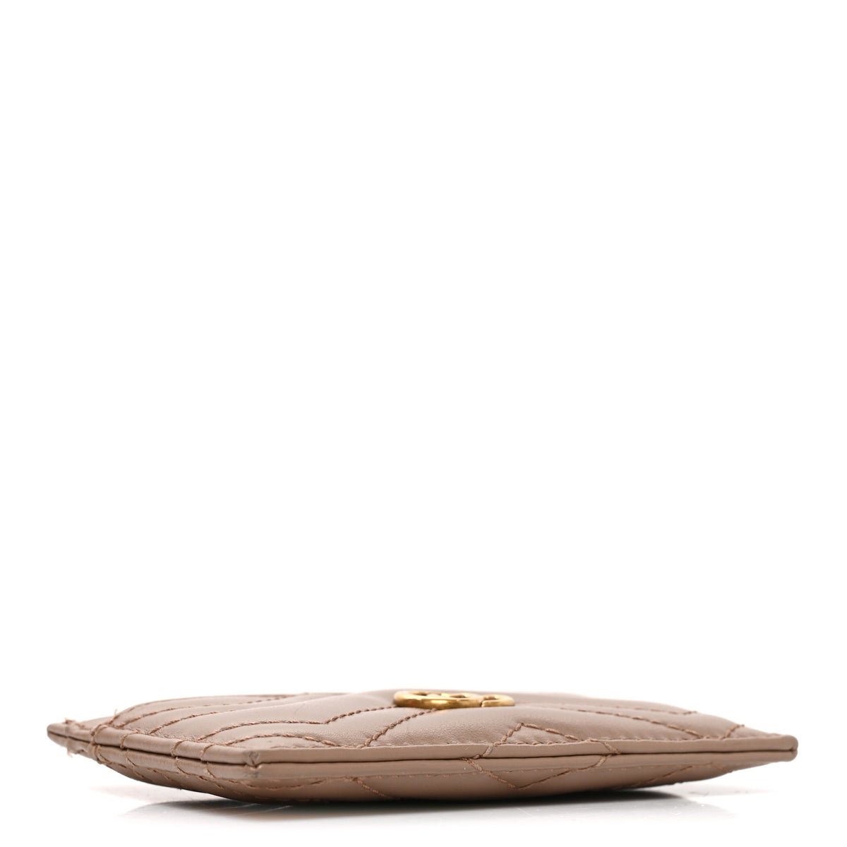 Calfskin Matelasse GG Marmont Card Holder Porcelain Rose