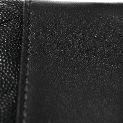 Chanel Caviar Quilted Mademoiselle Vintage Large Zip Pouch Black 9 of 10