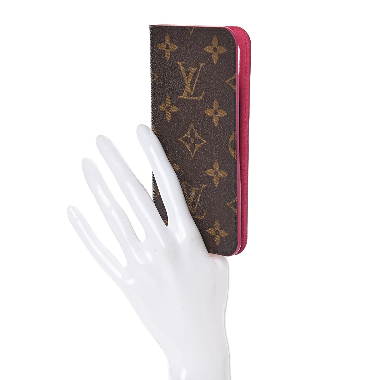 Monogram iPhone X Folio Case Rose Pop