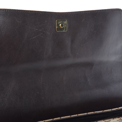 Gucci Monogram Studded Large Horsebit Clutch Dark Brown 8 of 15