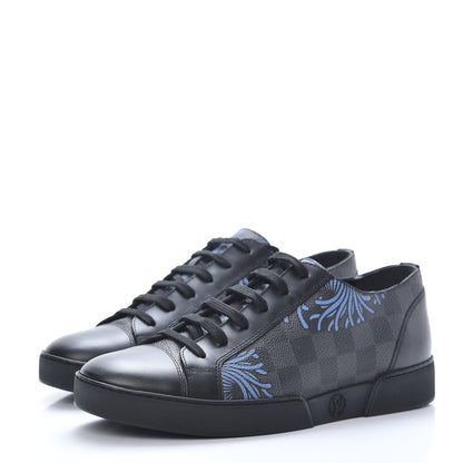 Louis Vuitton Damier Graphite Rope Sneakers 5 Blue 3 of 8