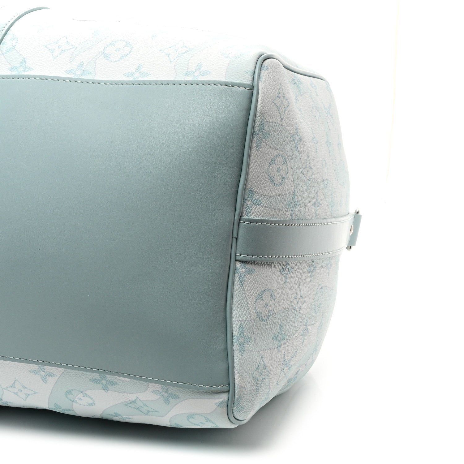 Louis Vuitton Monogram Aquagarden Keepall Bandouliere 50 Crystal Blue 8 of 8