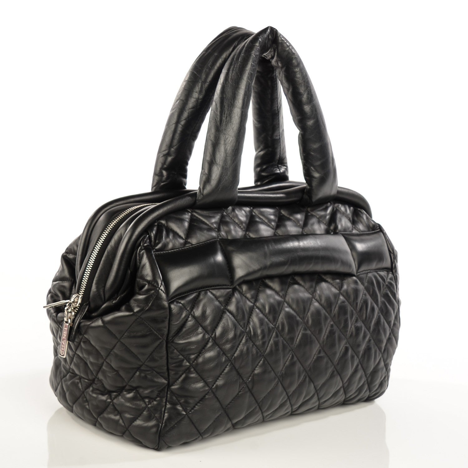Chanel Lambskin Coco Cocoon Bowler Black 3 of 7