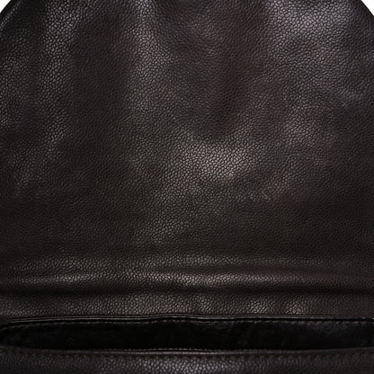 Chanel Caviar Half Moon Large Flap Dark Brown 17 of 22
