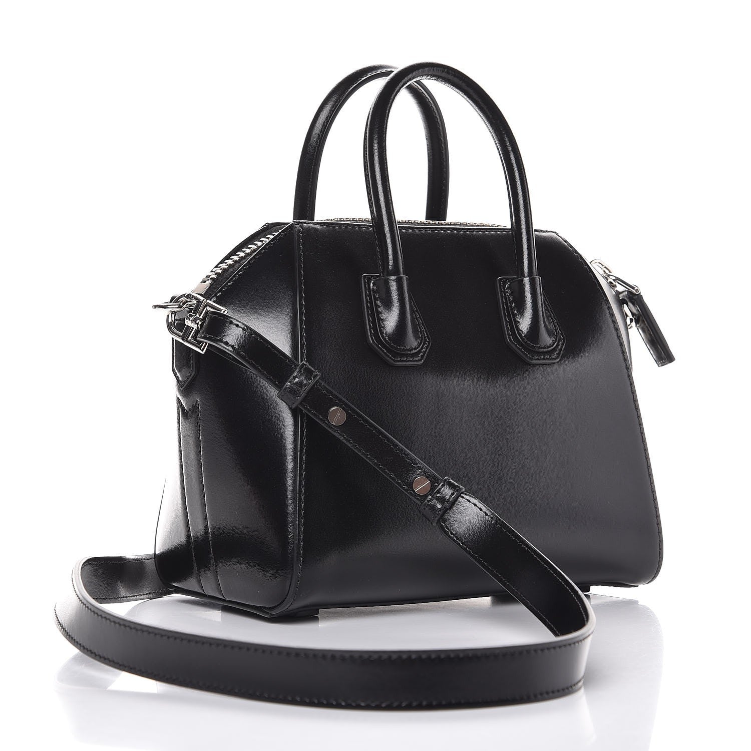 Givenchy Shiny Lord Calfskin Mini Antigona Black 4 of 8