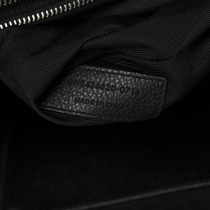 Saint Laurent Grained Calfskin Small Cabas Rive Gauche Black 7 of 12