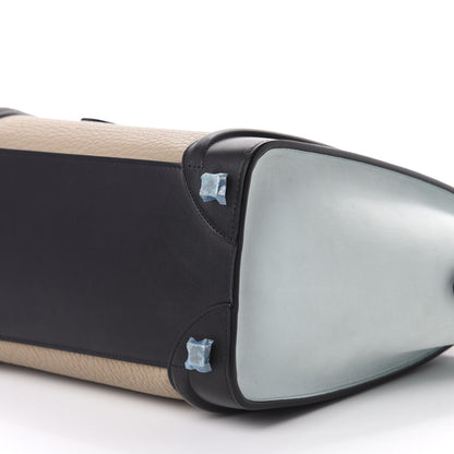 Celine Bullhide Calfskin Nubuck Micro Tri-Color Luggage Beige 7 of 9