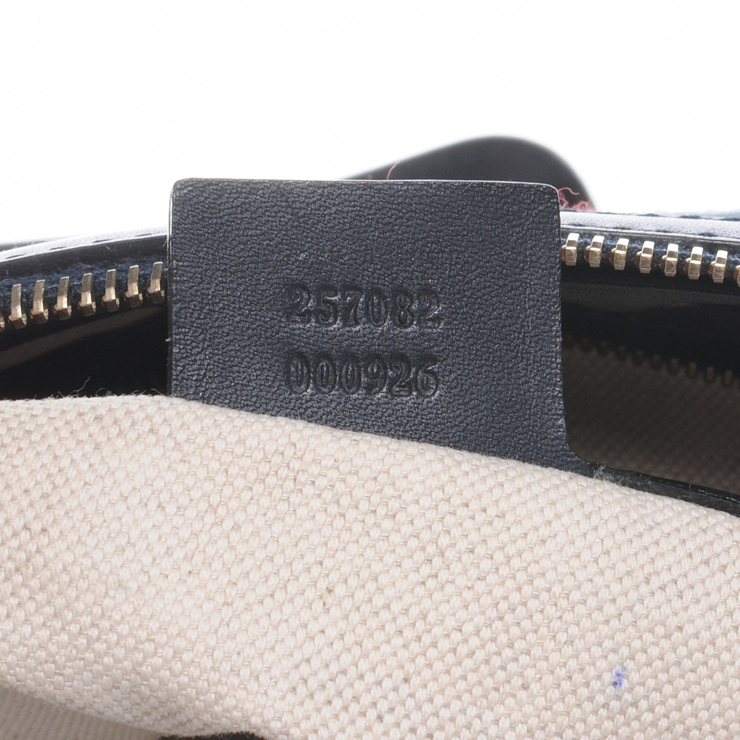 Monogram Vintage Web Medium Half Moon Hobo Navy