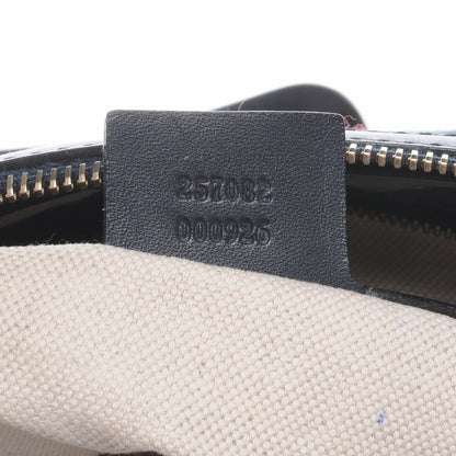 Gucci Monogram Vintage Web Medium Half Moon Hobo Navy 8 of 9