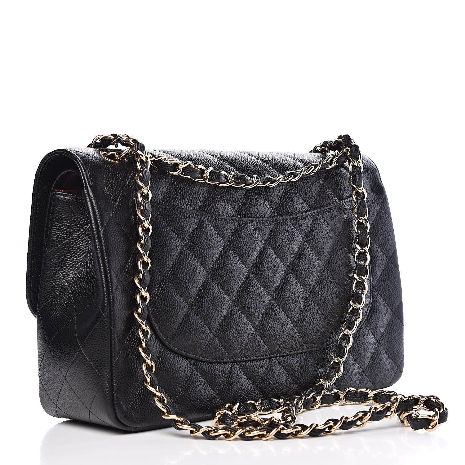 Chanel Caviar Quilted Jumbo Double Flap Black 3 of 10
