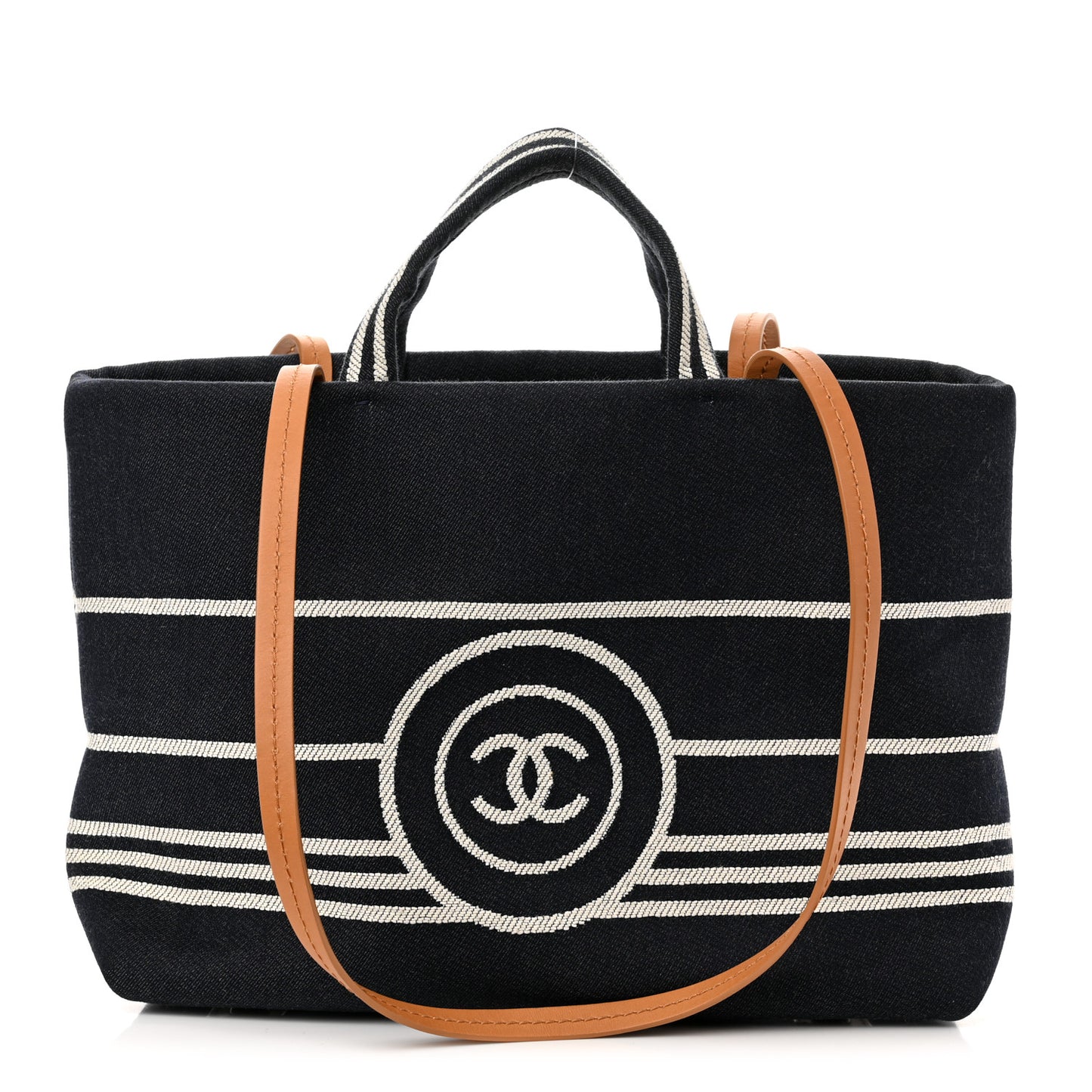 Denim Large Shopping Tote Blue