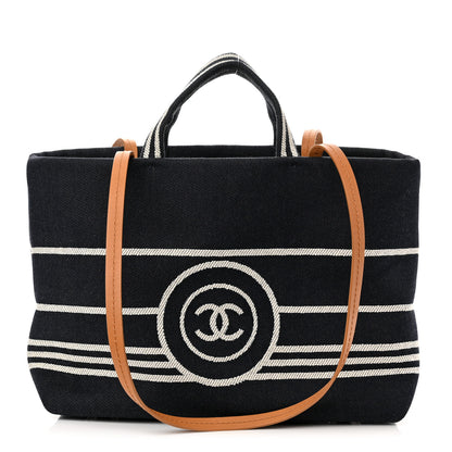 Chanel Denim Large Shopping Tote Blue 1 of 11