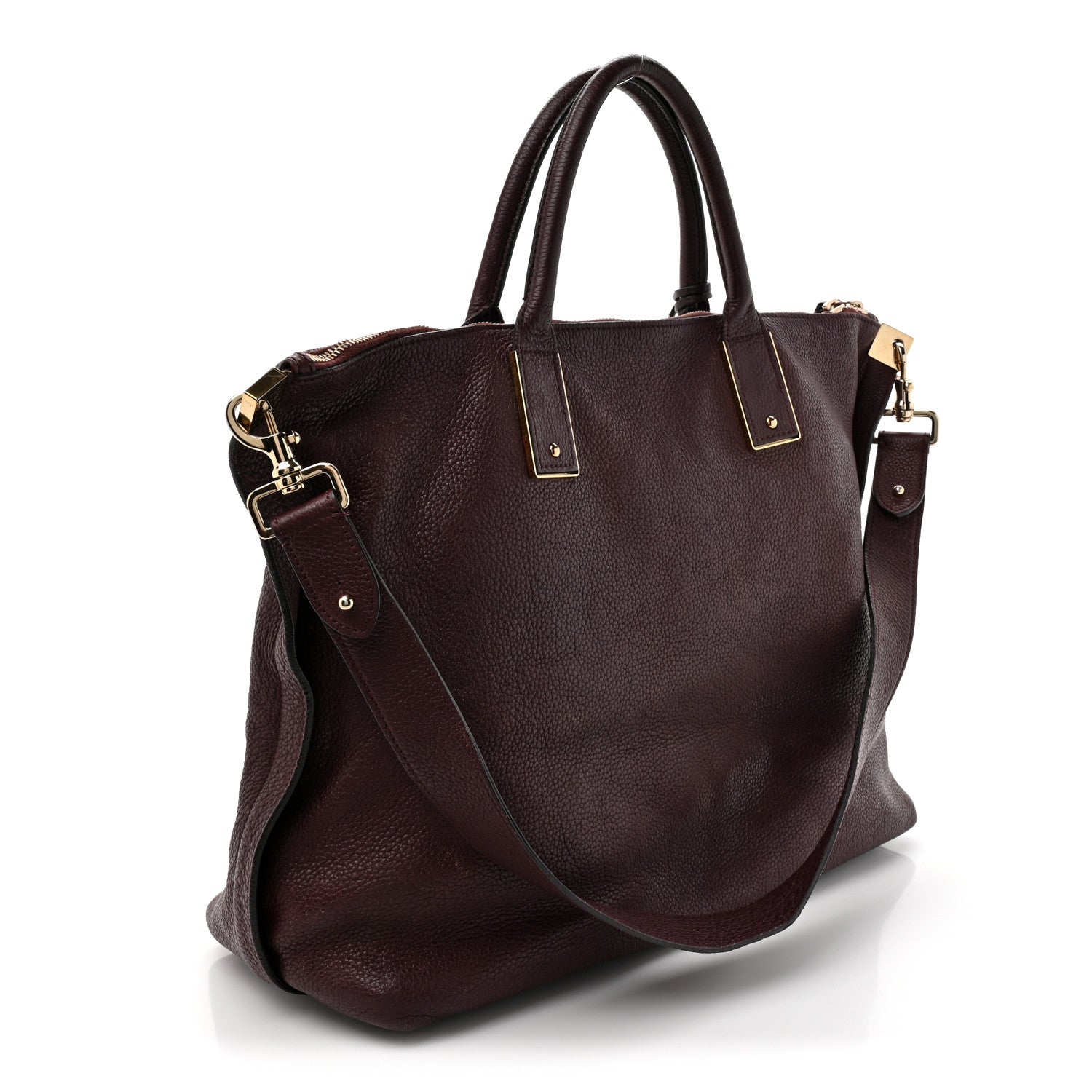 Mulberry Classic Grained Calfskin Alice Satchel Oxblood 3 of 20