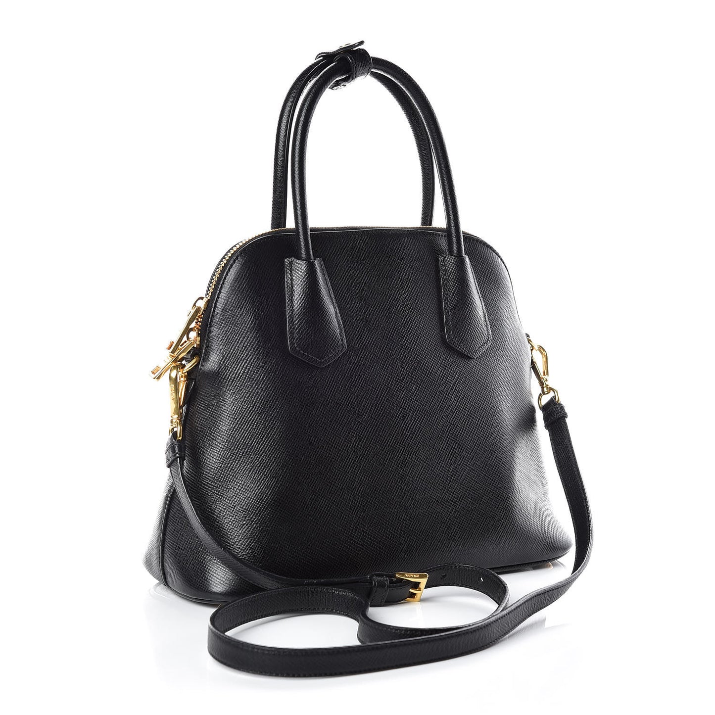 Saffiano Cuir Bauletto Nero Black