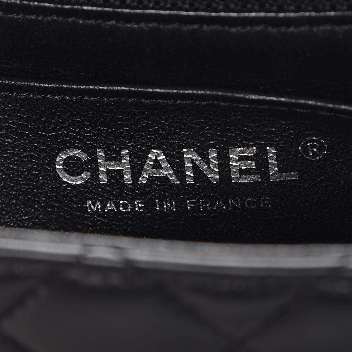Lambskin Quilted Mini Square Flap Black