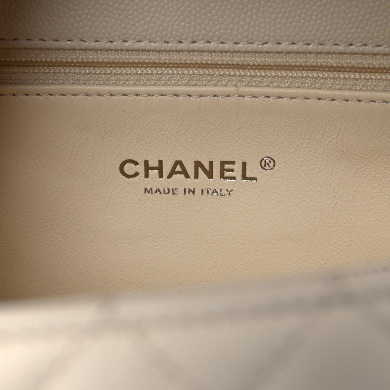 Chanel Caviar Lizard Quilted Medium Coco Handle Flap White 6 of 12