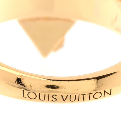 Louis Vuitton Crystal Planet Essential V Ring 53 6.25 Multicolor Gold 4 of 6