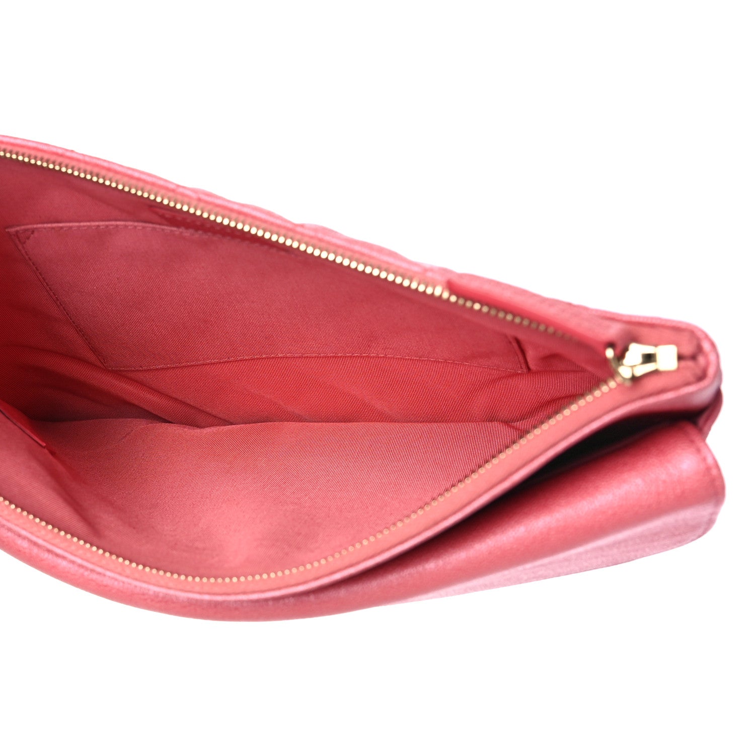 Chanel Iridescent Caviar Quilted Medium Flap Cosmetic Case Pink 5 of 10