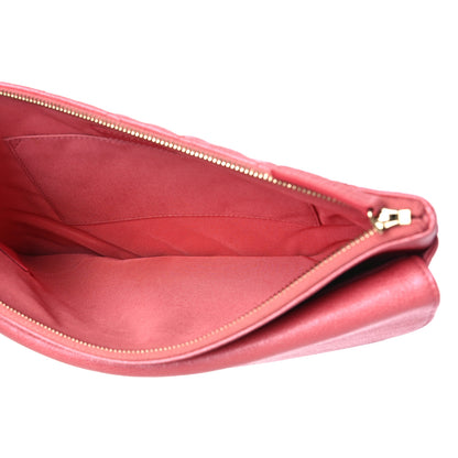 Chanel Iridescent Caviar Quilted Medium Flap Cosmetic Case Pink 5 of 10