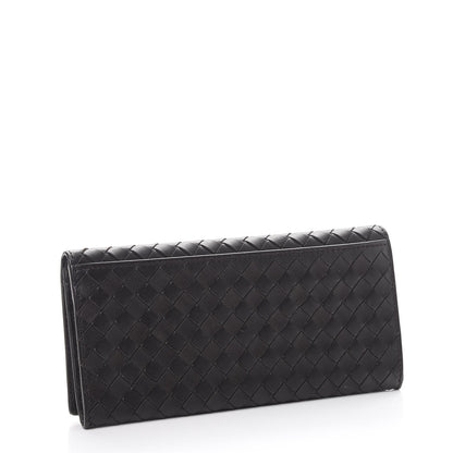 Bottega Veneta Nappa Intrecciato Continental Flap Wallet Ebano 3 of 9