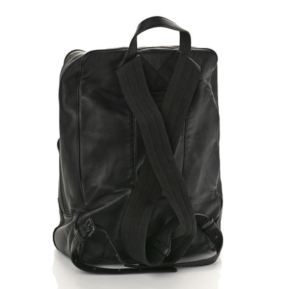 Bottega Veneta Smooth Calfskin Intrecciato Backpack Black 2 of 8
