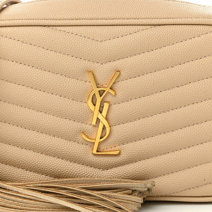 Saint Laurent Grain De Poudre Matelasse Monogram Mini Lou Camera Bag New Powder 8 of 11