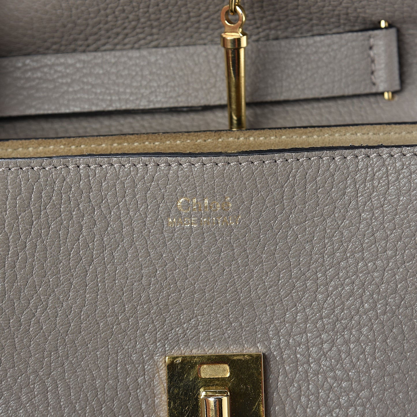 Grained Lambskin Mini Drew Shoulder Bag Motty Grey