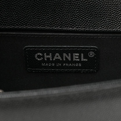 Chanel Caviar Quilted Medium Boy Flap Black 6 of 11