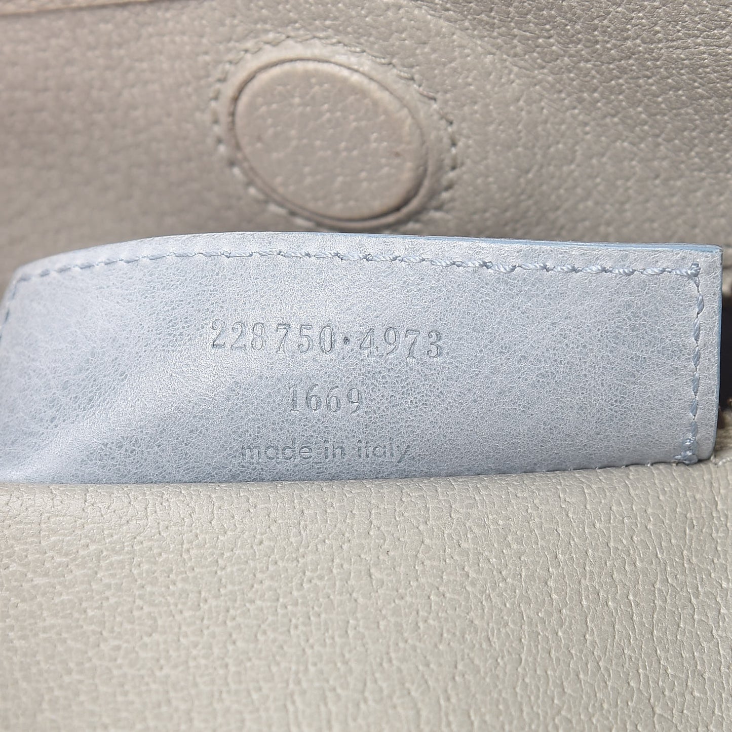 Agneau Classic Hardware Tri-Color S Sunday Tote Ciel