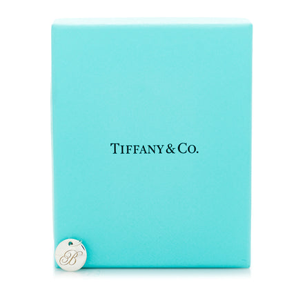 Tiffany Sterling Silver Letter B Disc Charm 5 of 5