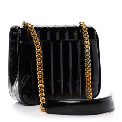 Saint Laurent Patent Calfskin Matelasse Monogram Medium Vicky Chain Bag Black 3 of 11