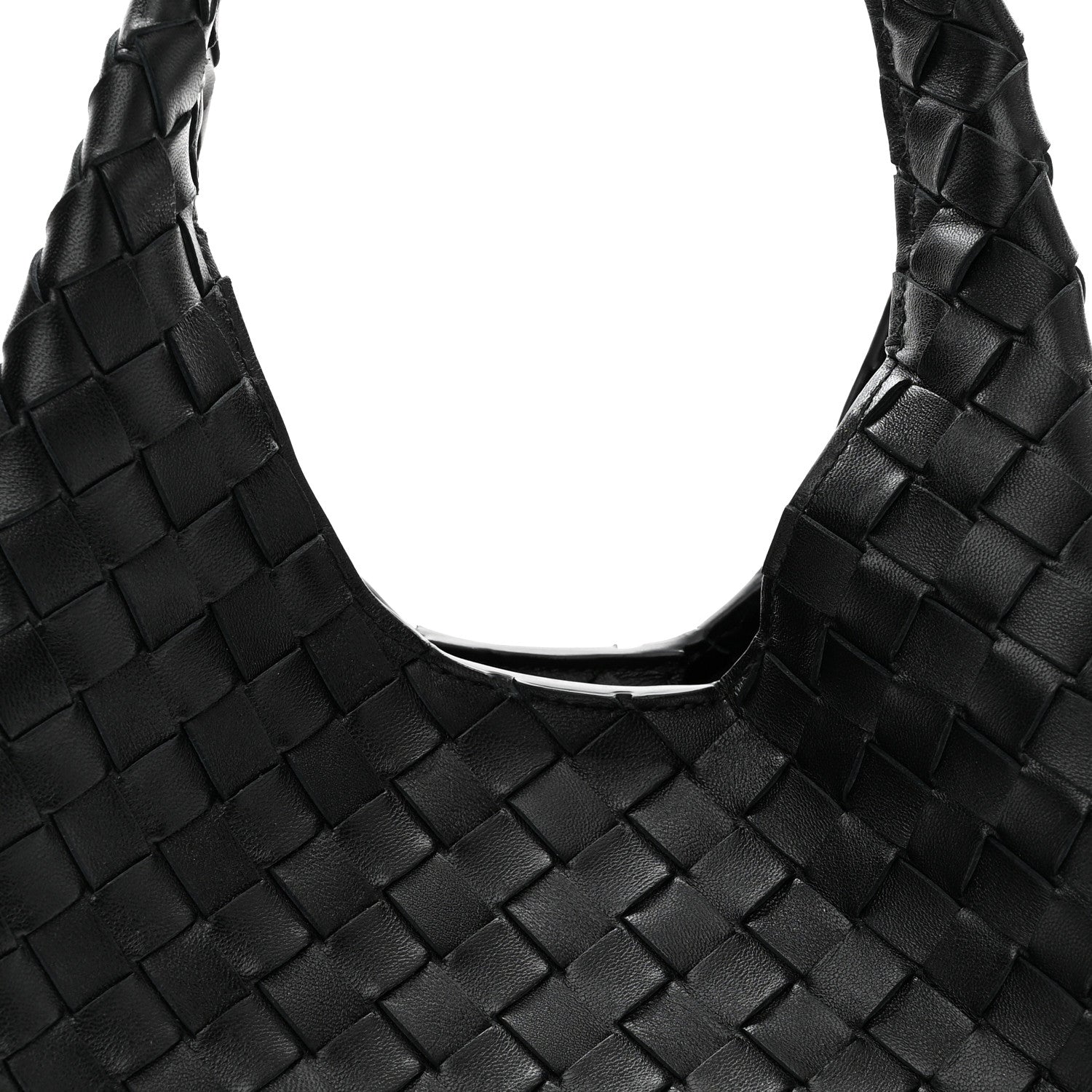 Bottega Veneta Nappa Intrecciato Small Campana Shoulder Bag Black 7 of 9