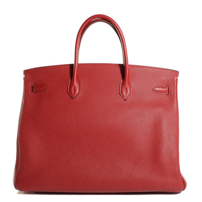 Hermes Togo Birkin 40 Rouge Garance 5 of 27