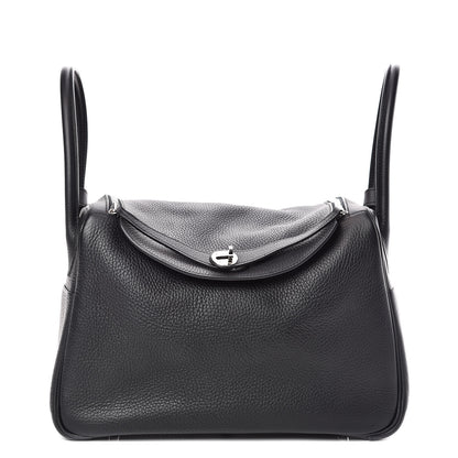 Hermes Taurillon Clemence Lindy 34 Black 1 of 10