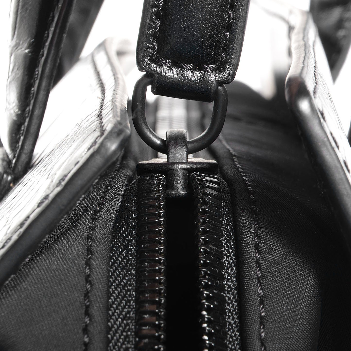 Croc Stamped Neoprene Pelican Black