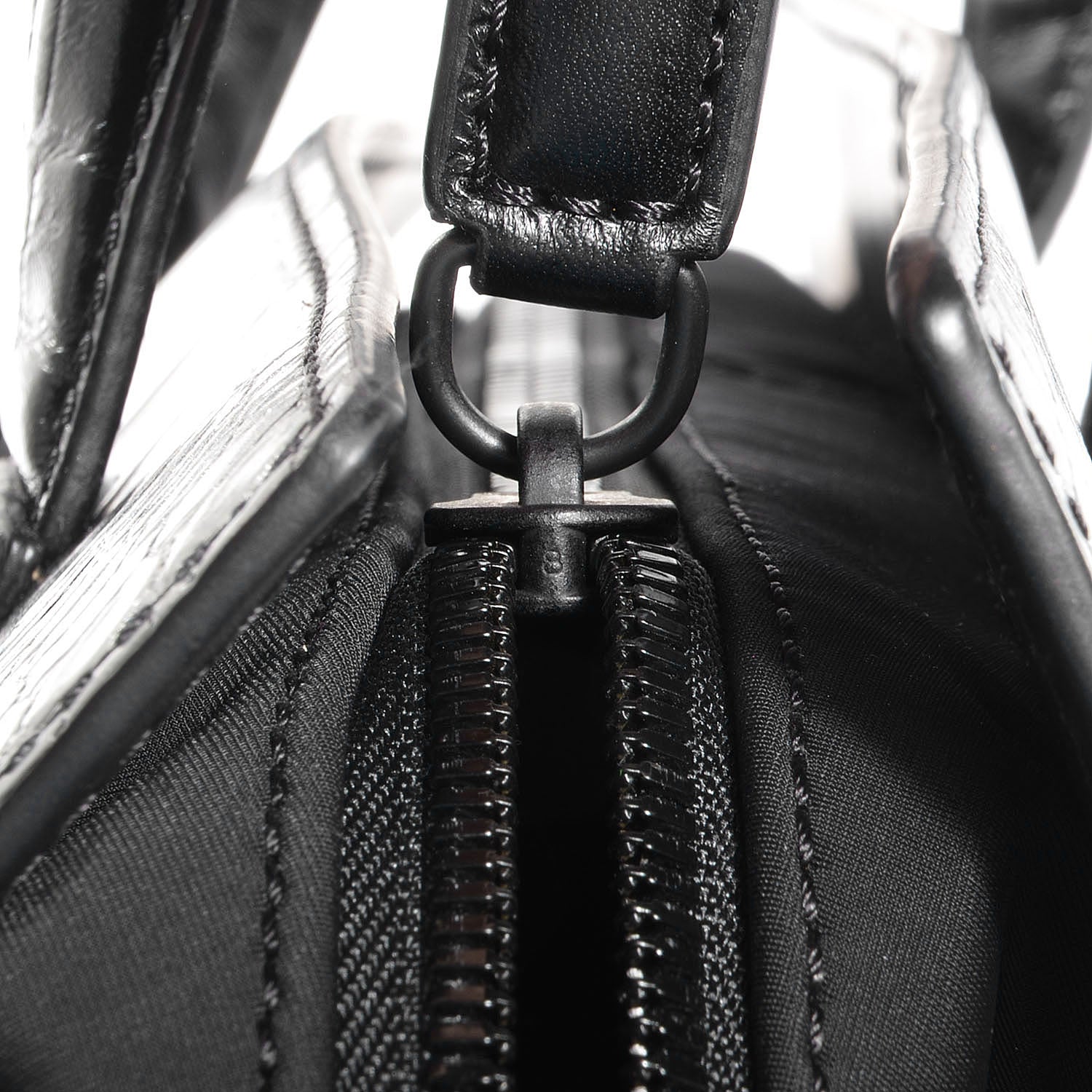 Alexander Wang Croc Stamped Neoprene Pelican Black 7 of 7