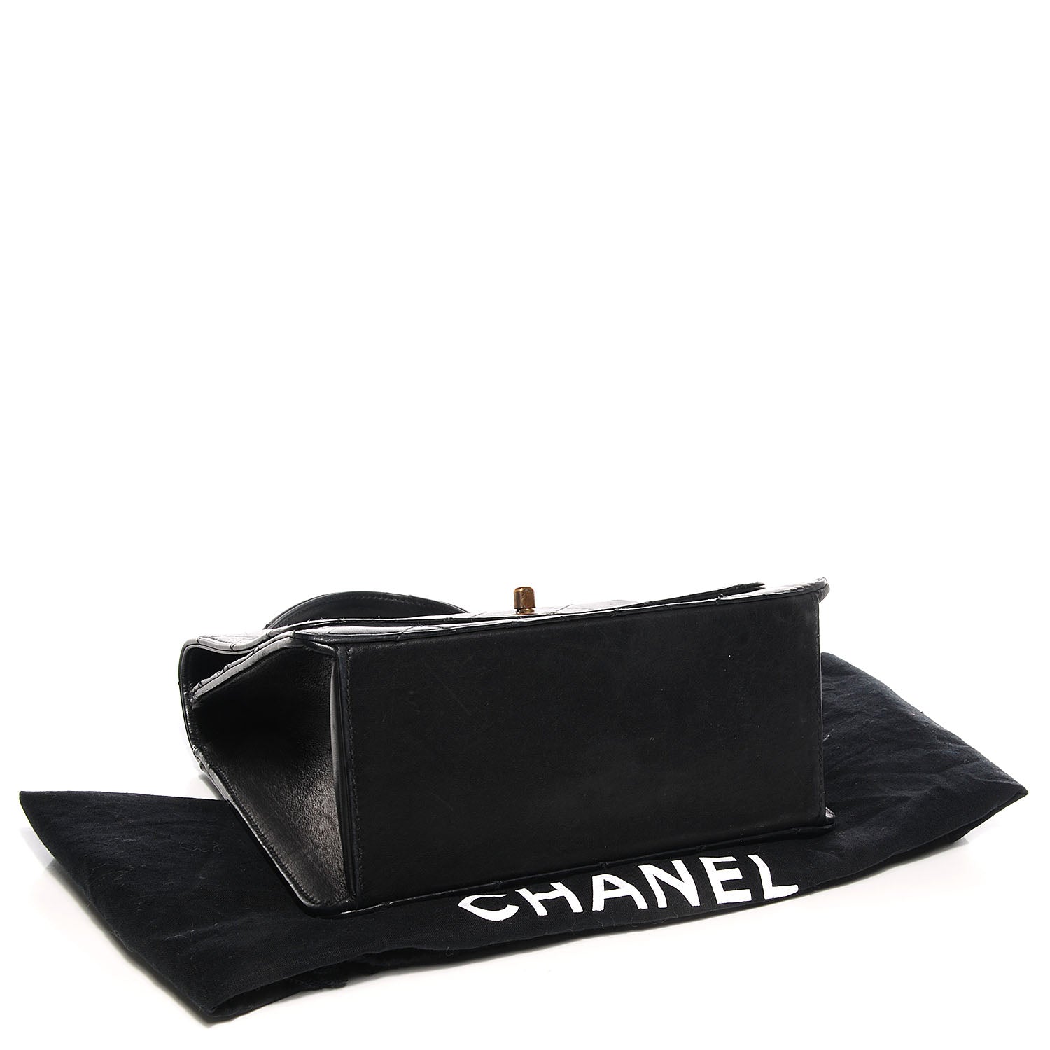Chanel Lambskin Quilted Medium Kelly Flap Bag Black 4 of 7