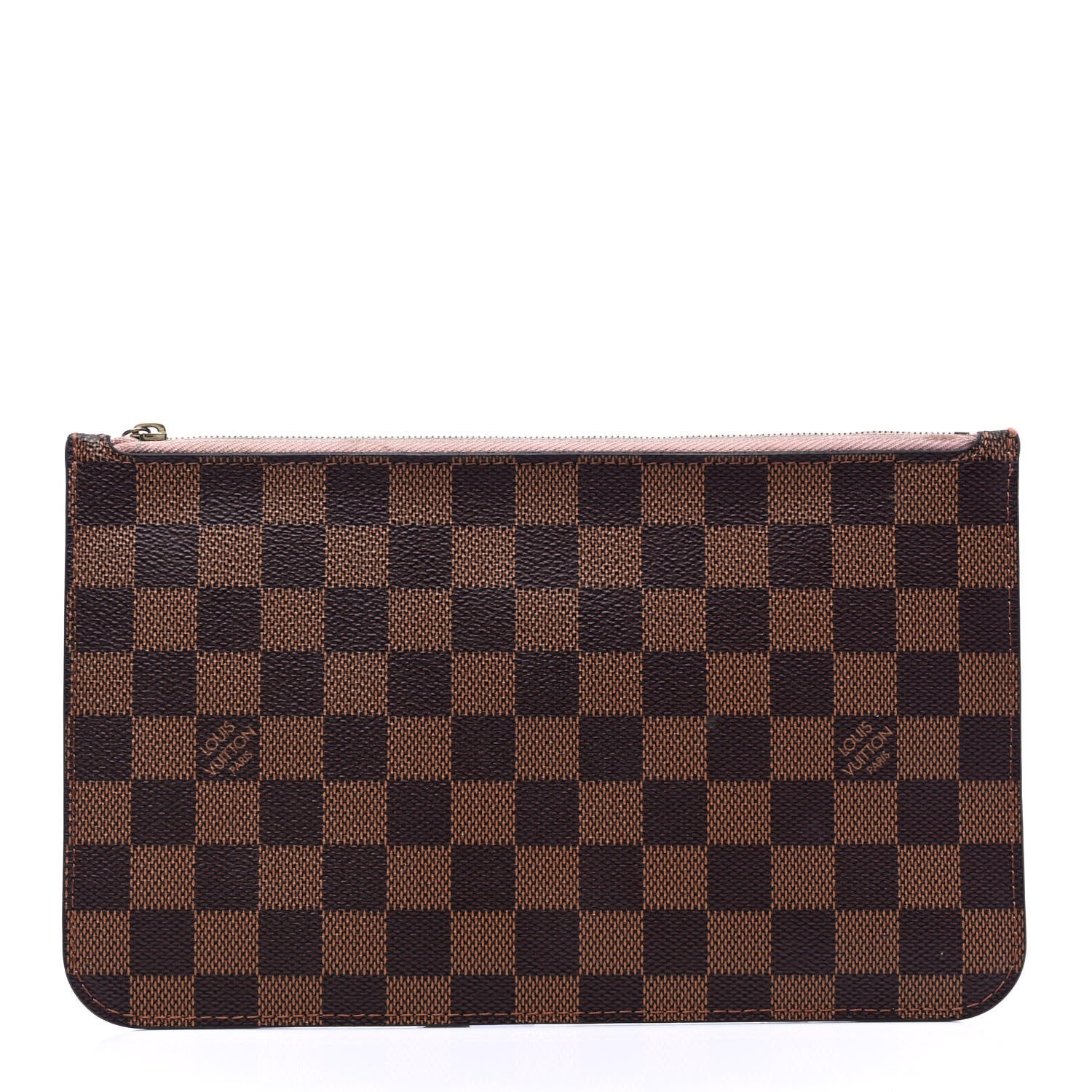 Louis Vuitton Damier Ebene Neverfull MM GM Pochette Rose Ballerine 1 of 6