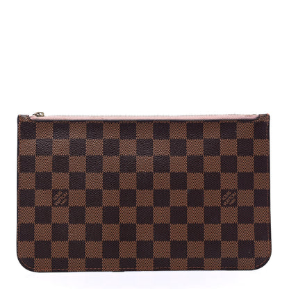 Louis Vuitton Damier Ebene Neverfull MM GM Pochette Rose Ballerine 1 of 6