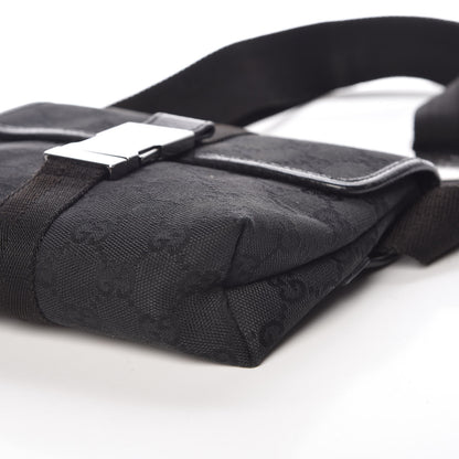 Gucci GG Monogram Web Buckle Belt Bag Black 9 of 9