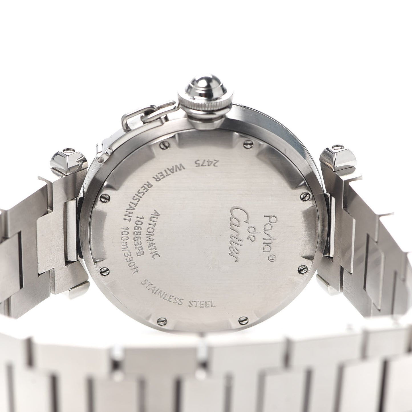 Stainless Steel 35mm Pasha C Big Date Automatic Watch Blue