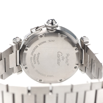 Cartier Stainless Steel 35mm Pasha C Big Date Automatic Watch Blue 4 of 5