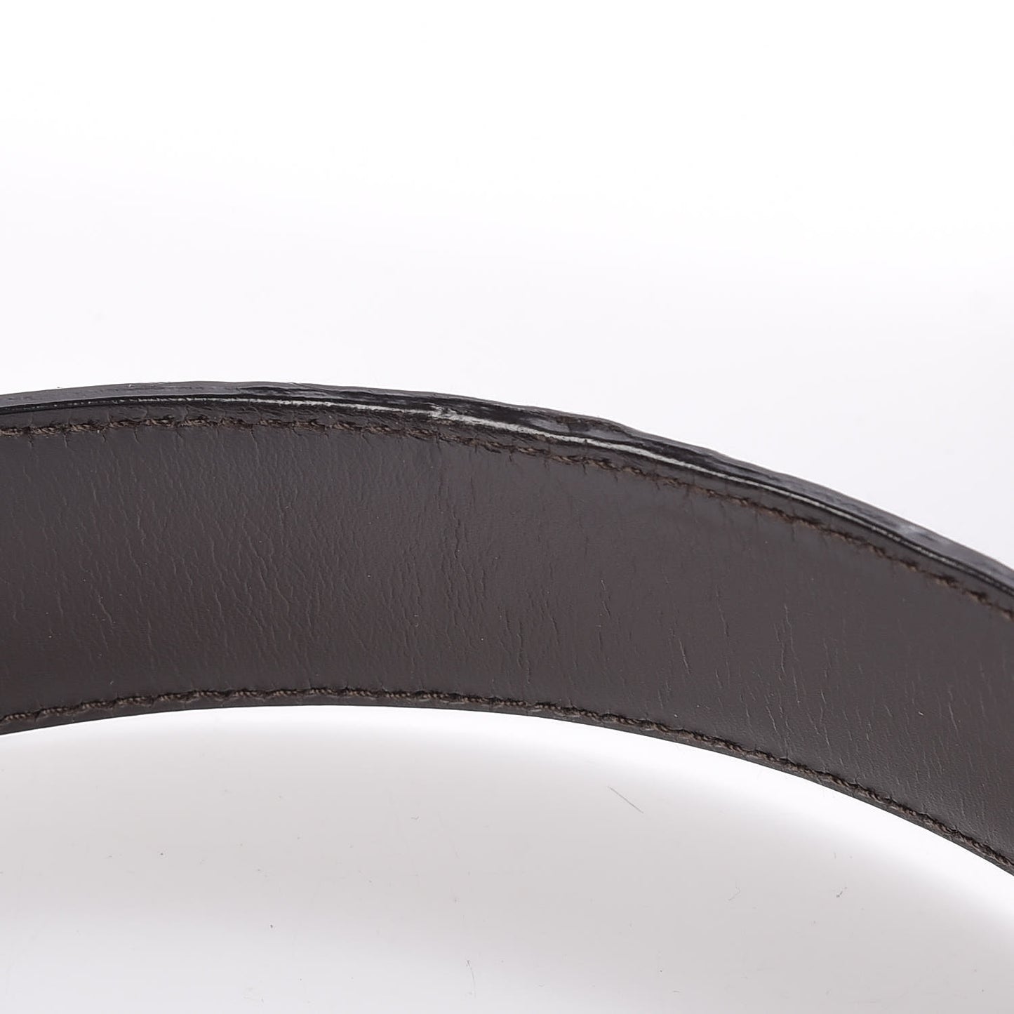 Guccissima Interlocking G Belt 100 40 Dark Brown