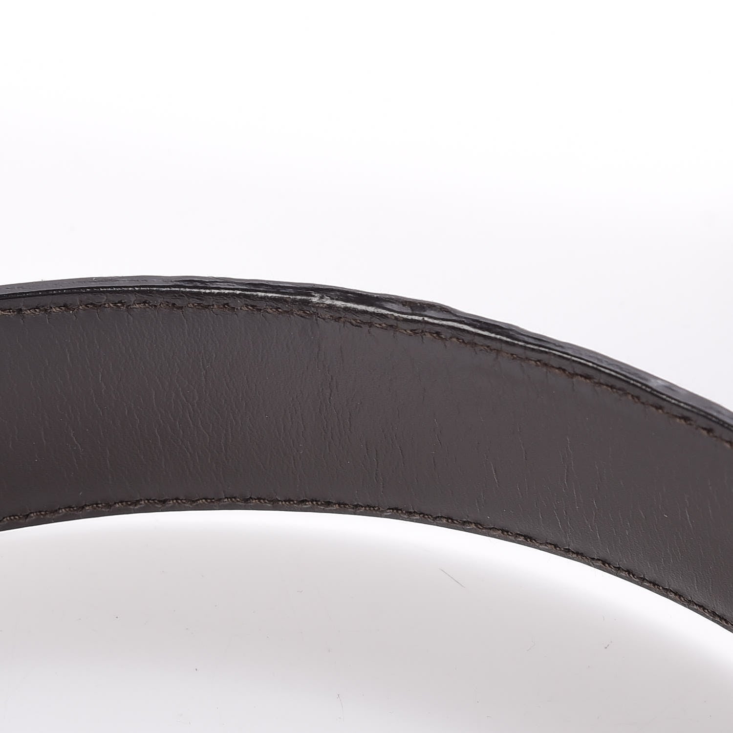 Gucci Guccissima Interlocking G Belt 100 40 Dark Brown 7 of 7