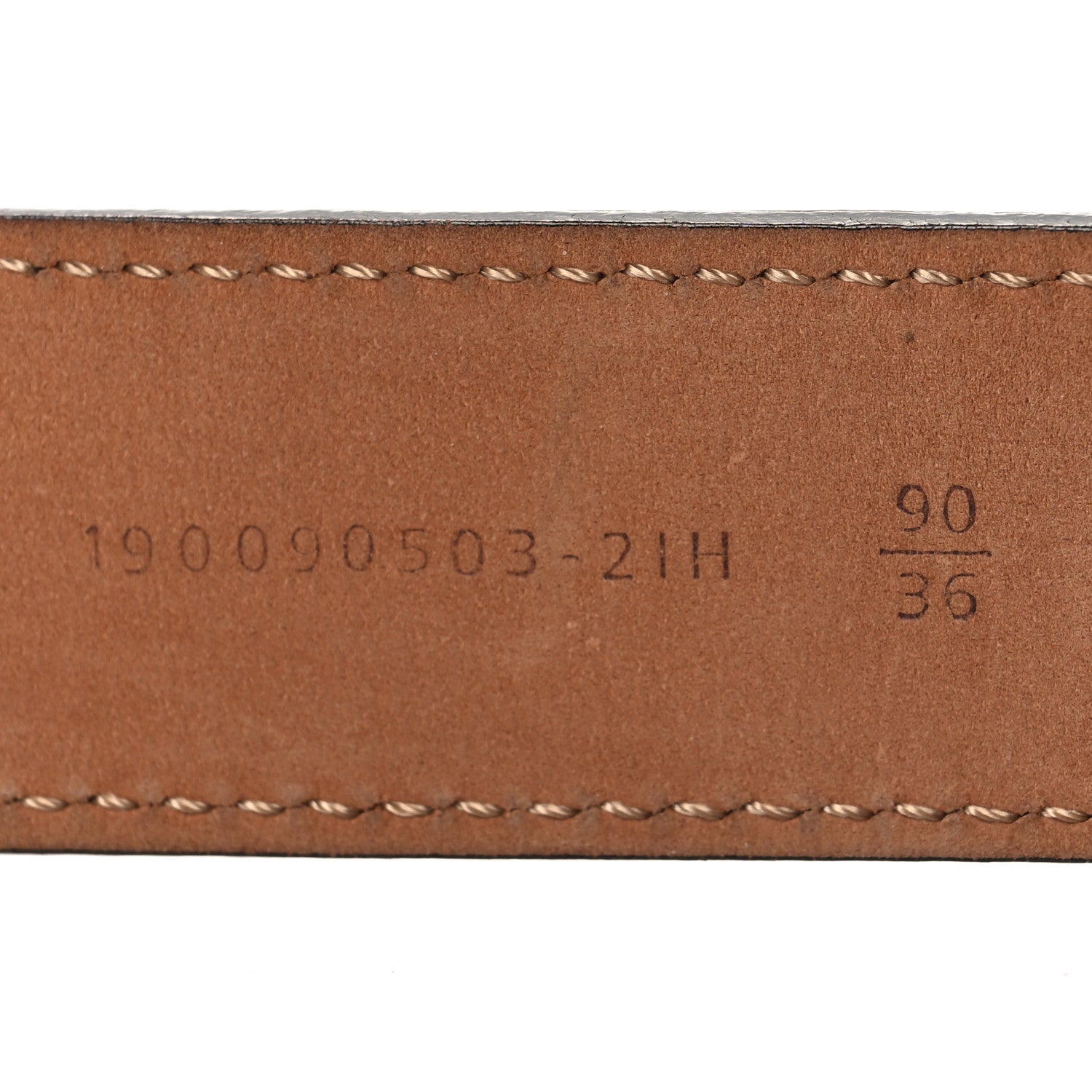Fendi Calfskin Baguette Belt 90 36 Black 6 of 6