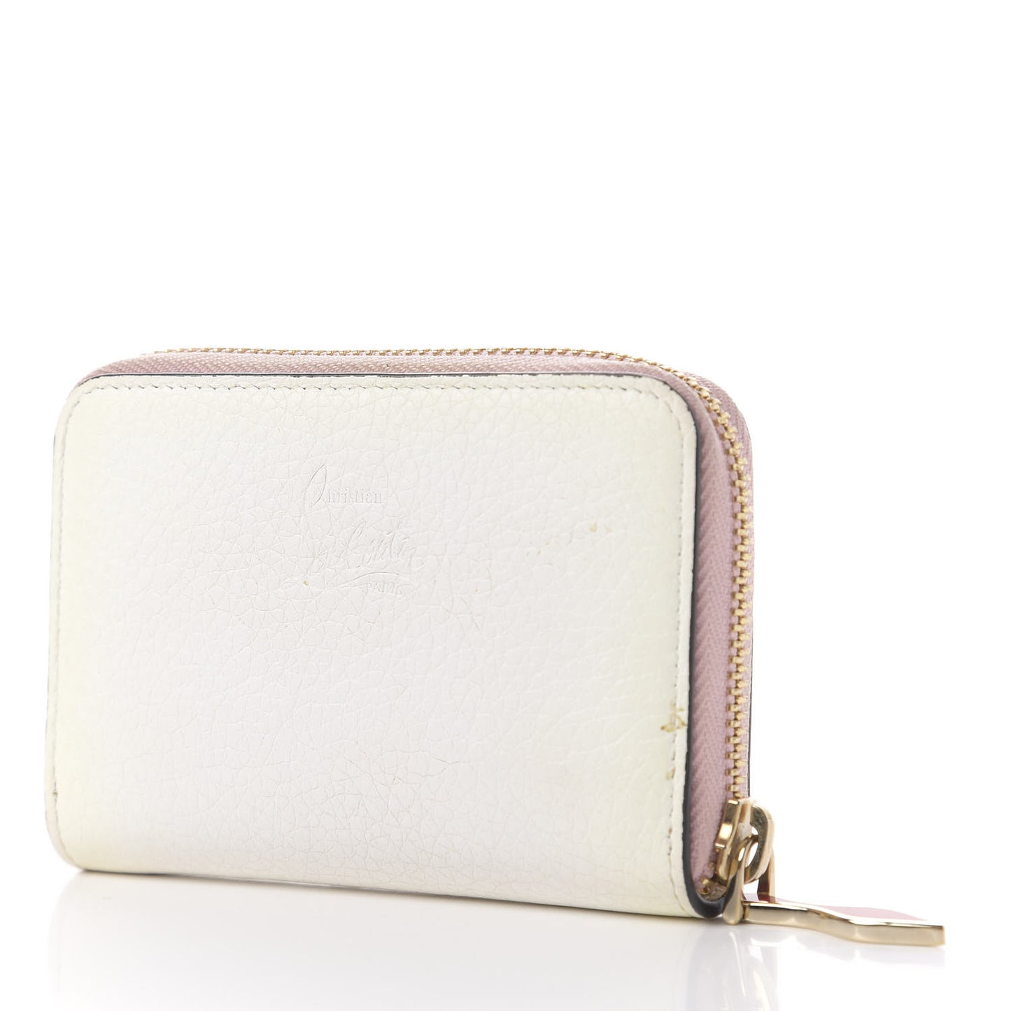 Calfskin Loubinthesky Panettone Coin Purse White