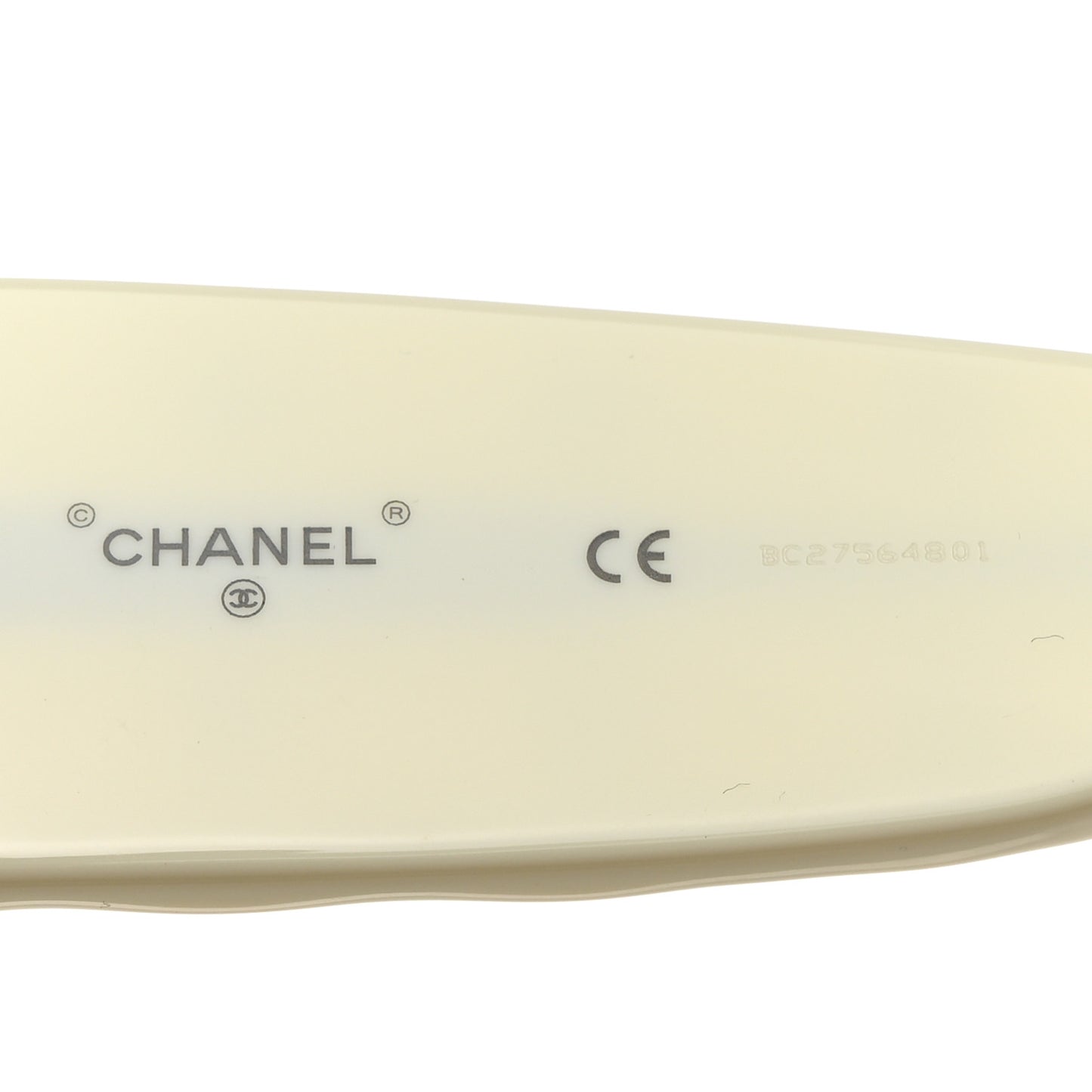 Acetate Quilted CC Pilot Sunglasses 71465 White Black