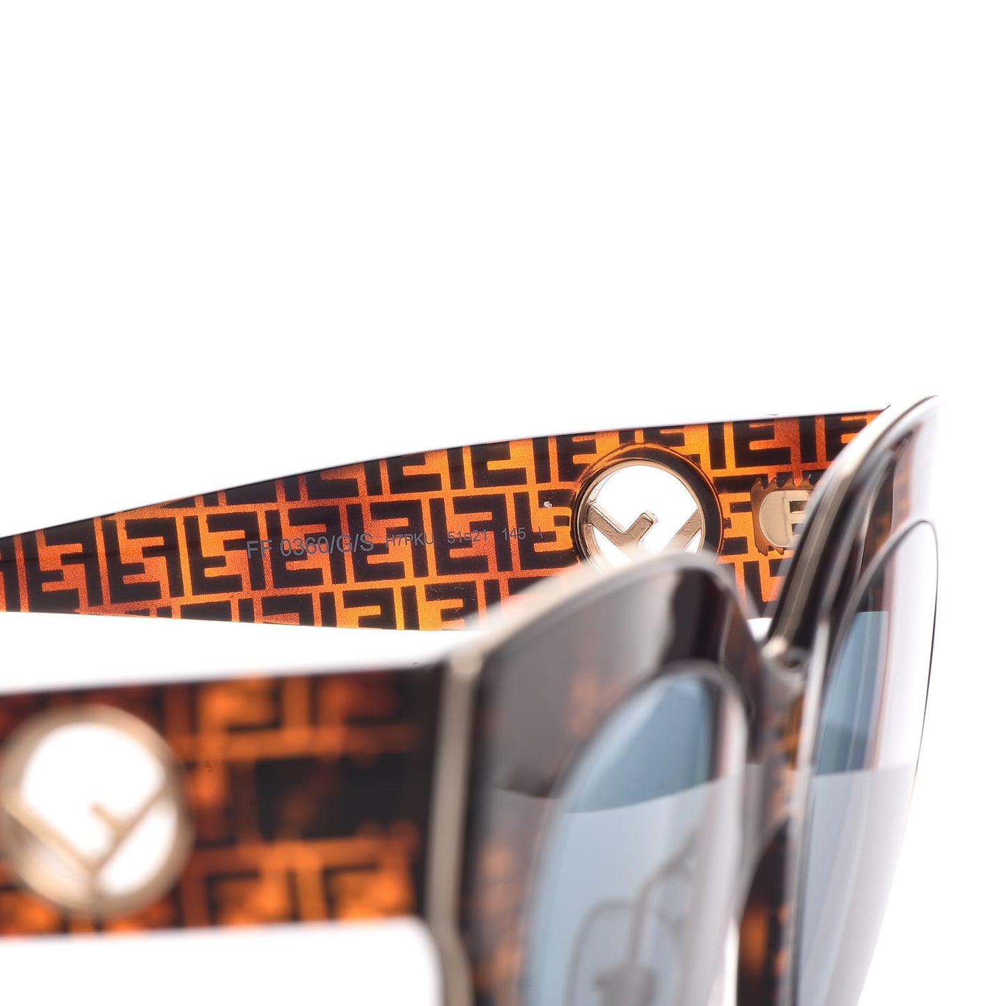 Acetate F is Fendi FF Cat Eye Sunglasses FF 0360/G/S Havana