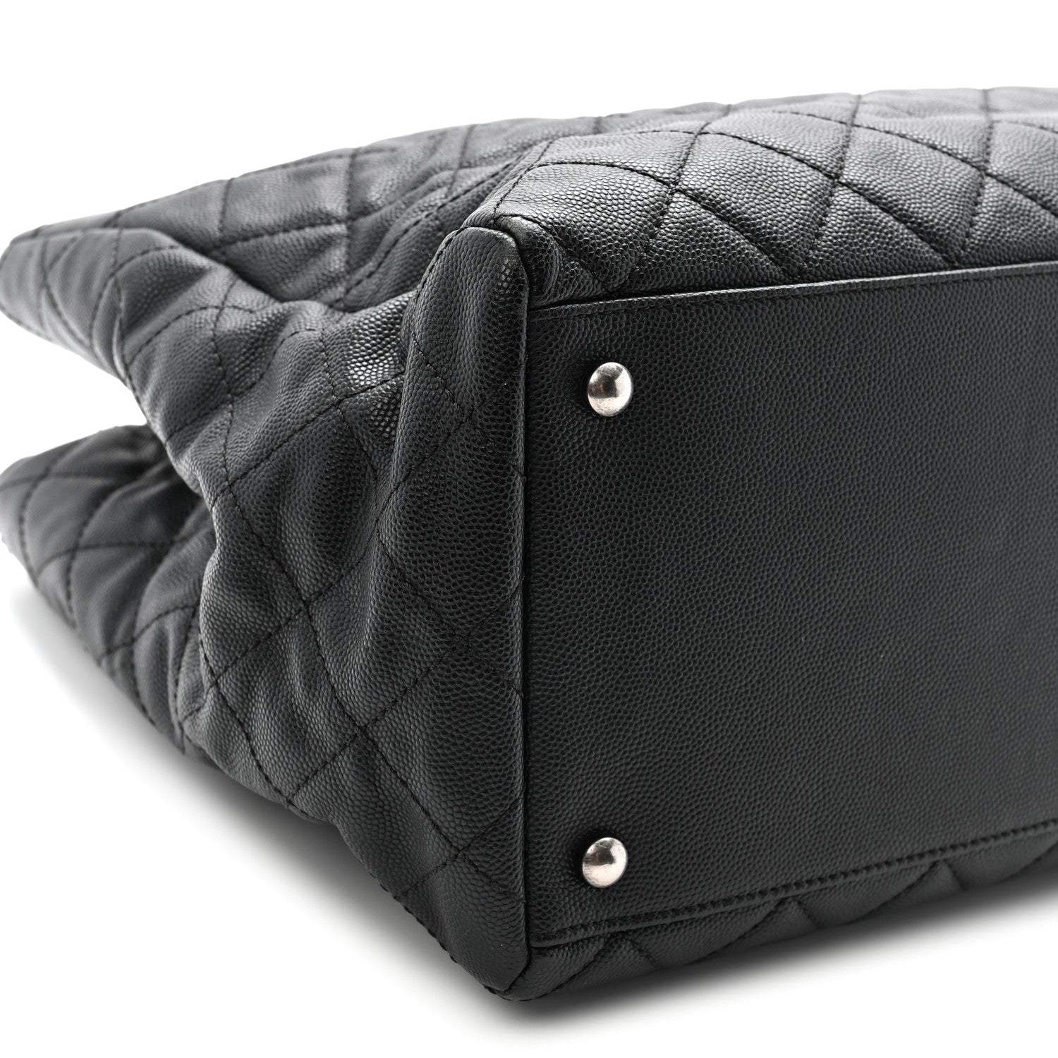 Chanel Caviar Quilted Large Coco Handle Shopping Tote Black 9 of 10